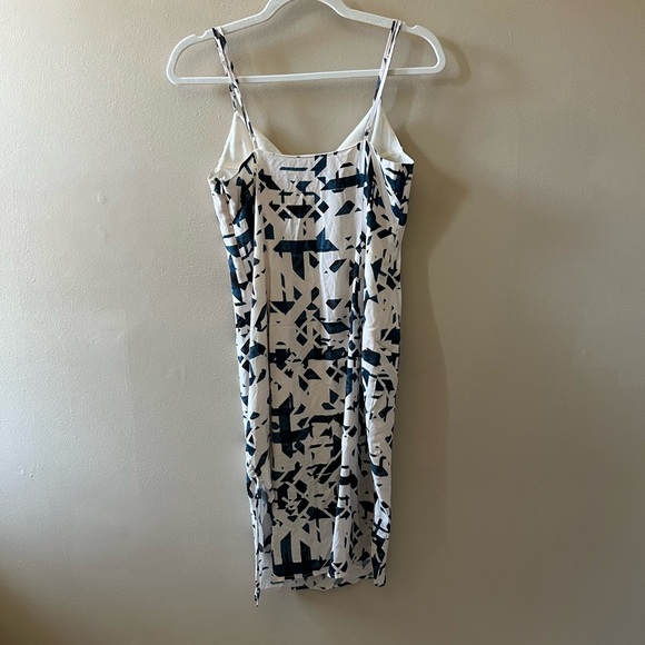 NWT Yumi Kim off white and blue tribal midi shift sleeveless dress size small - Picture 5 of 8
